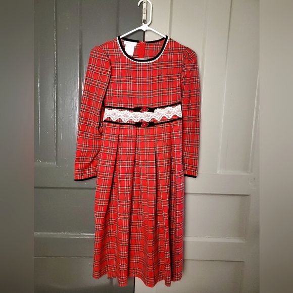 Bonnie Jean Other - Vintage Bonnie Jean Red Plaid Holiday Dress Girl's 12